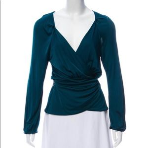 Diane von Furstenberg silk wrap top